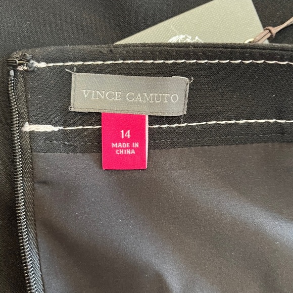 Vince Camuto Womens Black Faux Wrap Asymmetric Night Out Mini Skirt 14 NWT - Picture 13 of 15